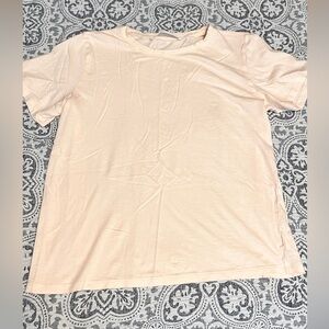 Double Zero Light Pink Peach Soft Tee Medium